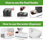 Yummy Sam Automatic Small Pet Feeder and Water Dispenser, 2 in 1 Gravity Cat - Image 5