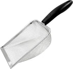 Hordion Cat Litter Scoop Stainless Steel Mesh Scooper, 2mm Mesh Non-Stick by Hordion