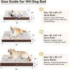 WESTERN HOME WH Large Dog Bed for Large, Medium Dogs, Orthopedic Pet Bed - Image 5