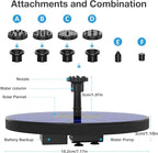 AISITIN Solar Fountain with 3.5 W Solar Panel, 1500 mAh Battery - Image 6