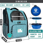 PetAmi Dog Backpack Carrier for Small Large Cat, Ventilated Pet Hiking Backpack - Image 2