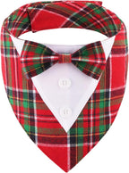 ADOGGYGO Christmas Dog Tuxedo Bandana, Adjustable Christmas Costume by ADOGGYGO