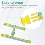 PUPTECK Adjustable Cat Harness and Leash Set Escape Proof Kitten Strap Collar - Image 4