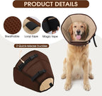 Dog Cone for Large Dogs After Surgery, Adjustable Soft Recovery Cone Collar for - Image 4