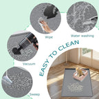 Cat Litter Mat for Litter Box, Silicone Large Cat Litter Trapping Mat - Image 4