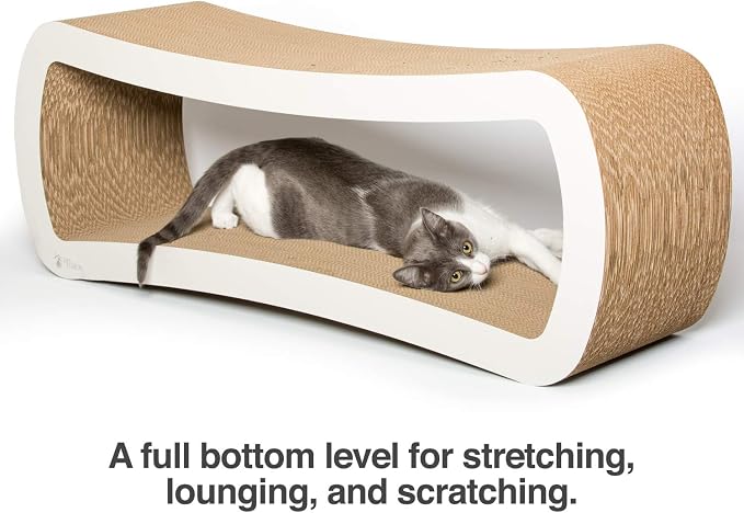 PetFusion Jumbo Cat Scratcher Lounge, and Hide100% Recyclable Cardboard Cat - Image 4