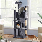 Yaheetech 70in Multi-Level Cat Tree Tall Cat Tower Cat Furniture - Image 9