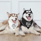 2 Pack Baby Security in Training and Head of Security, Dog Bandanas - Image 6