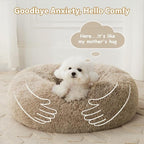 WNPETHOME Calming Dog Bed & Cat Bed, Small Dog Bed Donut Design Faux Fur - Image 7