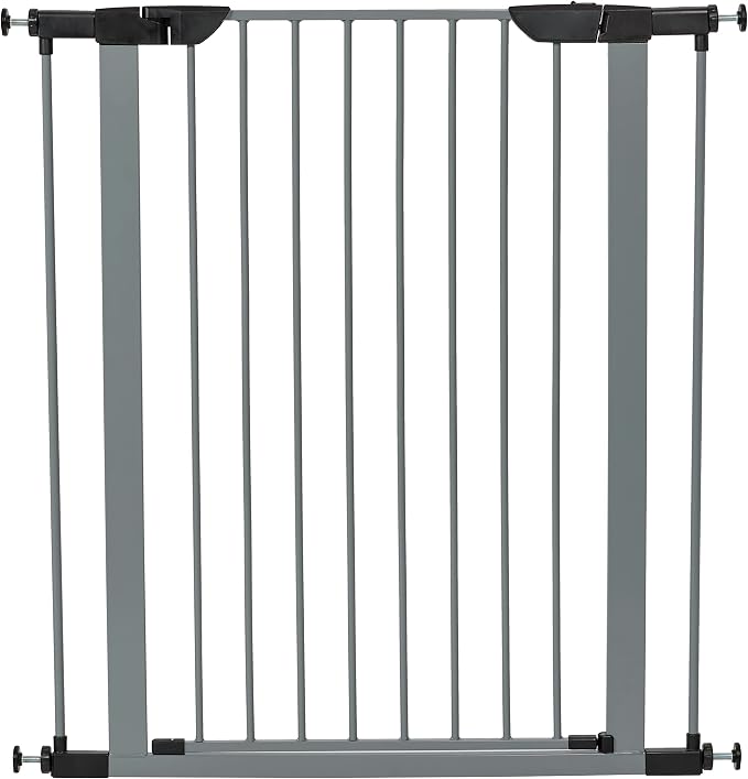 MidWest Homes for Pets 39-Inch High Walk-thru Pressure Mounted Gray Steel Dog - Image 3
