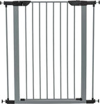 MidWest Homes for Pets 39-Inch High Walk-thru Pressure Mounted Gray Steel Dog - Image 3