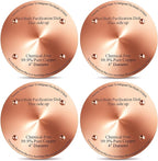 4 Pcs Bird Bath Copper Disk, 0.6mm Thick Reinforced 99.99% Pure Copper Birdbath by Unknown