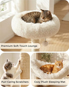 61" Modern Cat Tree Tower for Indoor Cats, Luxury Climbing Tower - Image 3