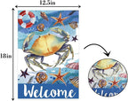 Starfish Crab welcome Garden Flag, Welcome to Undersea World Garden Flag - Image 2