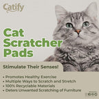 Best Pet Supplies Corrugated Cardboard Cat Scratcher Pads, and Fun Interactive - Image 4