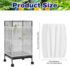 Universal Bird Cage Seed Catcher Net, Stretchy Band Skirts Bird Cage Net - Image 2