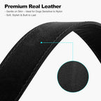 Plutus Pet Genuine Leather Dog Collar – Adjustable Pet Collar - Image 4