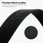 Plutus Pet Genuine Leather Dog Collar – Adjustable Pet Collar - Image 4