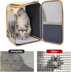 Cat Backpack Carrier, Collapsible and Breathability Cat Carrier Large - Image 3