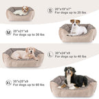 JOEJOY Rectangle Dog Bed for Large Medium Small Dogs Machine Washable Sleeping - Image 5