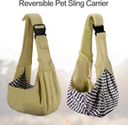 PETLOFT Reversible Dog Cat Sling Carrier, Small Dog Carrier, Adjustable Dog - Image 5