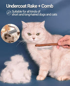 Wooden pet grooming rake - Image 3