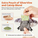 Potaroma Cat Toys 2 Pcs Flapping Sandpiper Pair-Mate, Lifelike Birds Chirp - Image 7