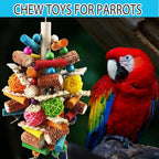Bird Toys, Parrot Toys for Large Birds, Natural Peppered Wood African Grey - Image 3