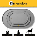 Dog Food Mat, 1/2 Inch Raised Edges Cat Feeding Mat - Image 4