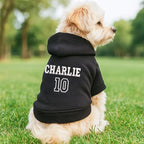 Noni Personalized Name and Number Dog Hoodie, Embroidered Puppy Sweater - Image 3