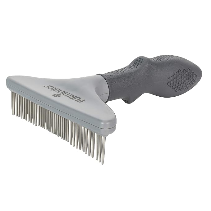 FURminator Dog/Cat Grooming Rake, Grooming Tool, Removes Loose Hair and Tangles - Image 3