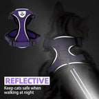 PUPTECK Cat Harness and Leash Set Escape Proof Reflective Cat Walking Harness - Image 7