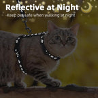 PUPTECK Adjustable Cat Harness and Leash Set Escape Proof Kitten Strap Collar - Image 7
