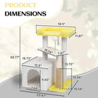 VINGLI Cat Tree, 27 inch Small Cat Tower - Image 5