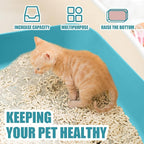Small Litter Box, Plastic Kitten Litter Box, 13.9 x 9.8 x 3 Inch Open Litter Box - Image 5
