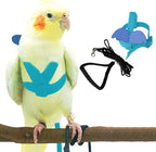 Dnoifne Pet Parrot Bird Harness and Leash, Adjustable Training Design Anti-Bite by Dnoifne