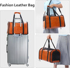 Fashion Leather Dog Carrier Cat Carrier Airline Approved Pet Carrier - Image 5