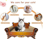 Luxury Cardboard Cat Scratcher Sofa Bed, Couch Shaped Cat Scratching Board - Image 4