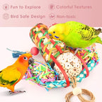 KATUMO Bird Toys Parakeet Toy Cockatiel Shredding Toys Conure Foraging Sola Toys - Image 3