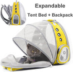 Expandable Cat Backpack Carrier, Fit up to 12 lbs, Space Capsule Astronaut - Image 3