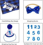 ADOGGYGO Boy Dog Birthday Bandana & Bow Set - Image 6