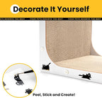 Cat Scratcher Lounge, 23 Inch L-Shaped Cat Scratch Pad, Vertical & Horizontal - Image 4