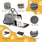 Pet Carrier Bag for Cats, Cat Soft-Sided Carriers Collapsible Ventilated - Image 4