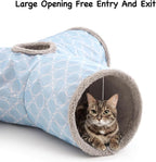 Tempcore Cat Tunnels for Indoor Cats Fleece-Lined in for Warmth, Pet Tube Toys - Image 4