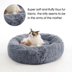 WESTERN HOME WH Calming Dog & Cat Donut Cuddler, Anti-Anxiety Warming Cozy Soft - Image 5