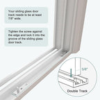 Sliding Glass Pet Door Insert, Easy Install Aluminum Doggy Door - Image 6