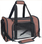 Soft Sided Carrier for Small Medium Cats Dogs, Removable Pad Collapsible Travel by NextFri