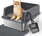 Stainless Steel Cat Litter Box by MIXJOY
