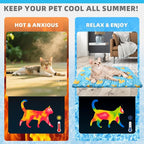 KOOLTAIL Dog Cooling Mat, Upgraded Two Sided Cooling Pad - Image 2