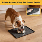 Pieviev 16''x12'' Dog Cat Food Bowl Mat, Silicone Waterproof Food Grade Pet - Image 6